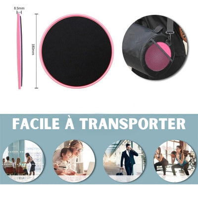 Disque de glisse rose