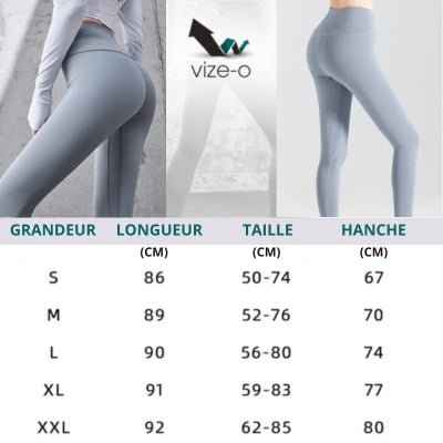 O - Leg™ I Legging femme - charte grandeur