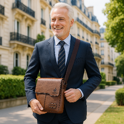sacoche homme cuir classique pour travail