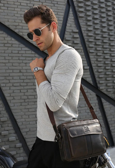 sacoche cuir homme chic